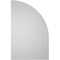 Ekena Millwork Quarter Round Top Left Surface Mount PVC Gable Vent w/ 3-1/2"W x 1"P Standard Frame, 14"W x 22"H GVPQL14X2201SN - alternate 3